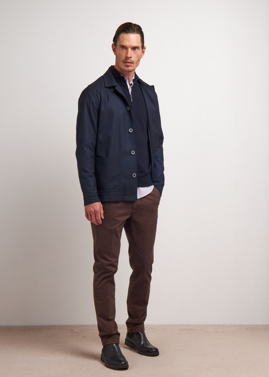 Uomo Conbipel Giacche | Giacca Worker Blu