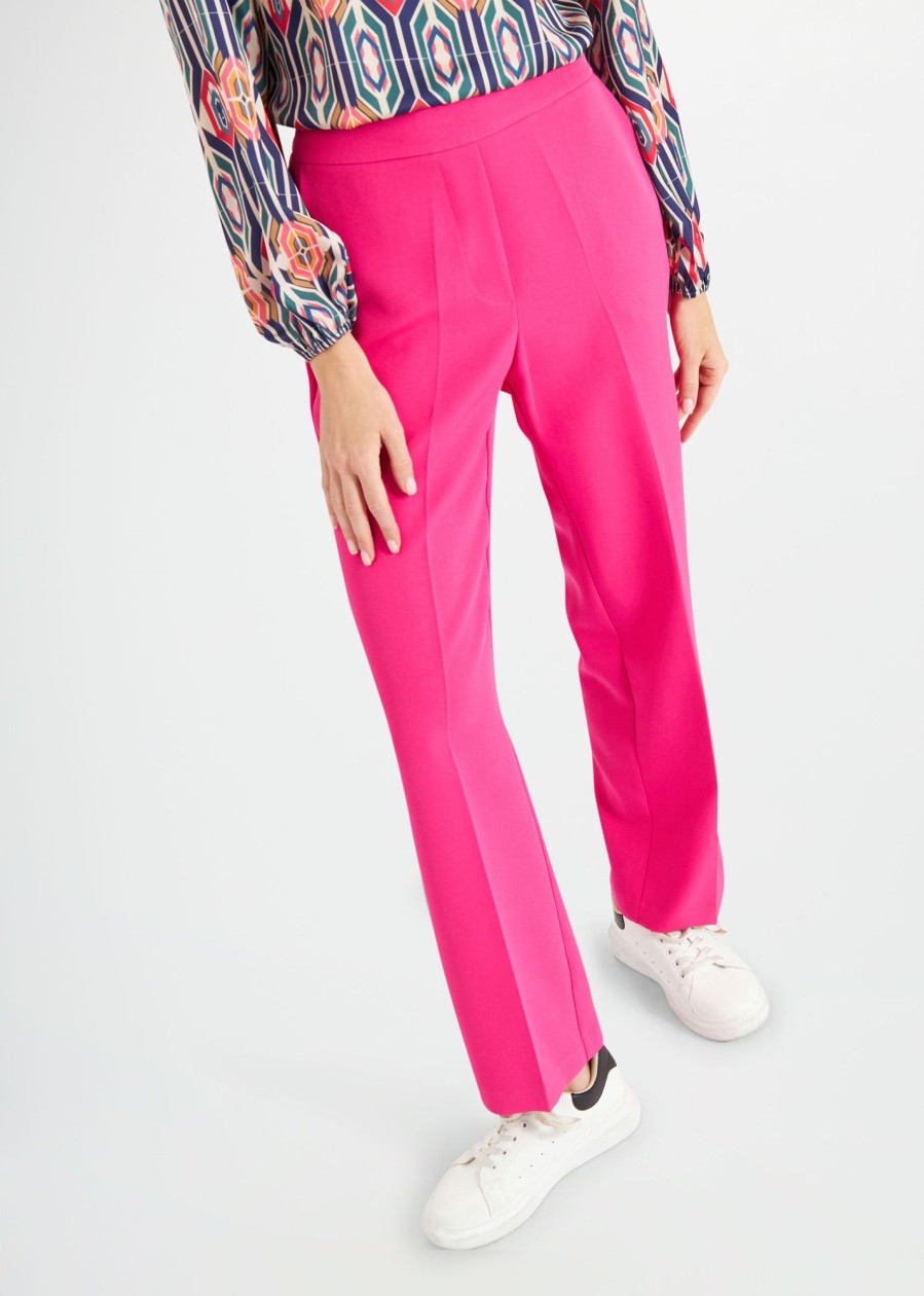 Donna Conbipel Pantaloni | Pantaloni Tasche America Fucsia Chiaro