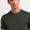 Uomo Conbipel T-Shirt E Polo | T-Shirt Con Tagli Verde Militare