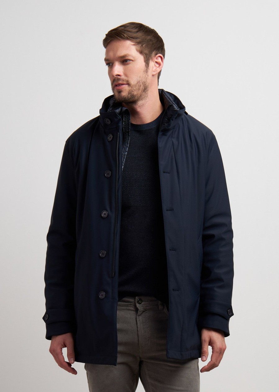 Uomo Conbipel Giubbotti | Giaccone Softshell Blu Scuro