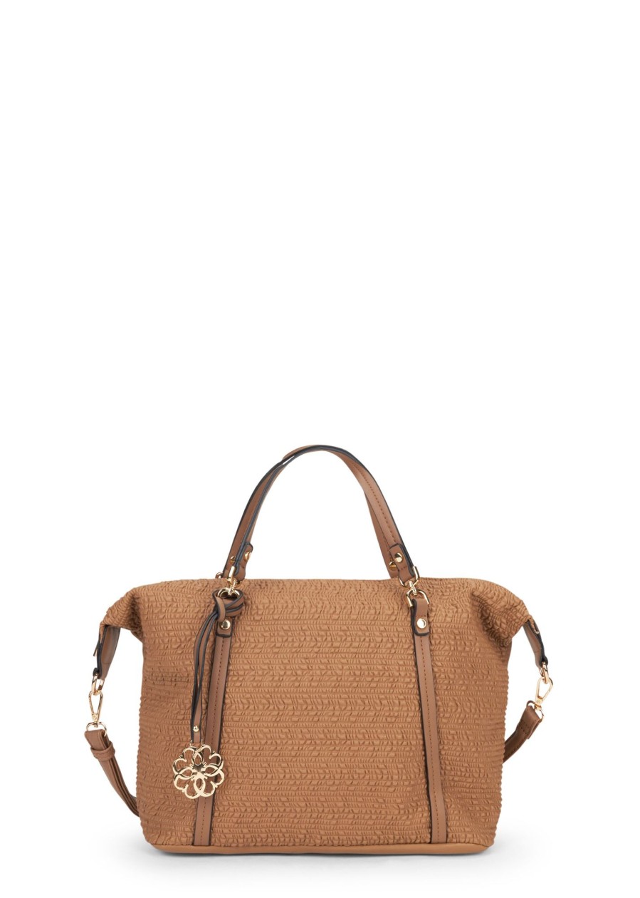 Donna Conbipel Borse | Bauletto Micro Plisse' Beige