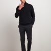 Uomo Conbipel Maglieria | Dolcevita In Cashmere Nero