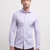 Uomo Conbipel Camicie | Camicia Slim Fit Viola Chiaro