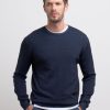 Uomo Conbipel Maglieria | Pullover Girocollo Blu